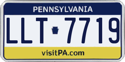 PA license plate LLT7719
