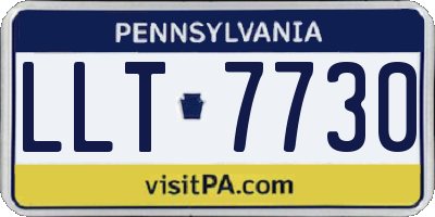 PA license plate LLT7730