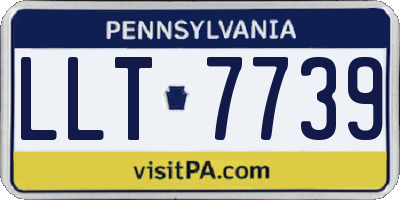 PA license plate LLT7739