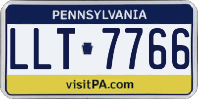PA license plate LLT7766