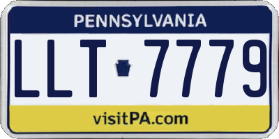 PA license plate LLT7779