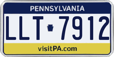 PA license plate LLT7912