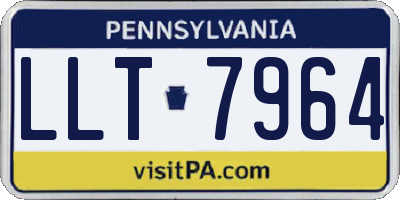 PA license plate LLT7964