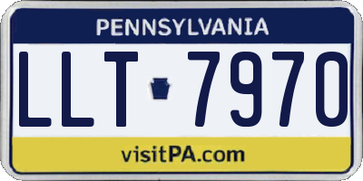 PA license plate LLT7970