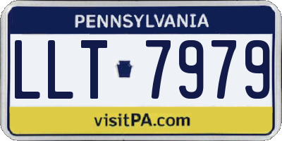 PA license plate LLT7979