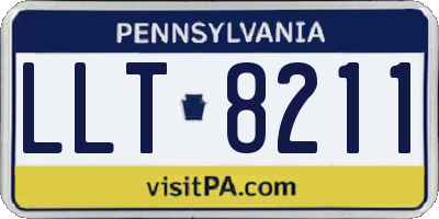 PA license plate LLT8211