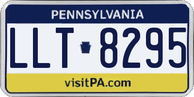 PA license plate LLT8295