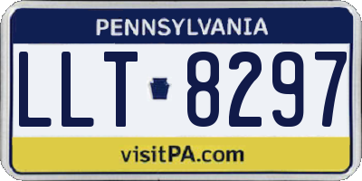 PA license plate LLT8297