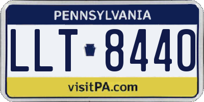 PA license plate LLT8440