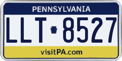 PA license plate LLT8527