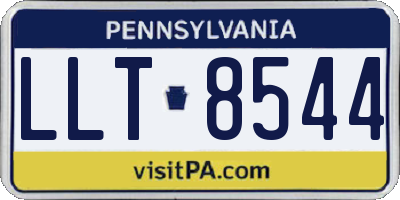 PA license plate LLT8544