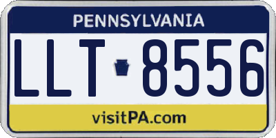 PA license plate LLT8556