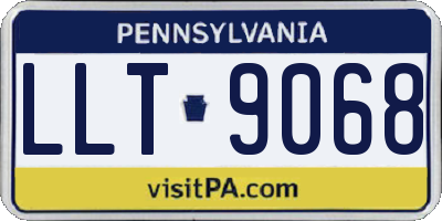 PA license plate LLT9068