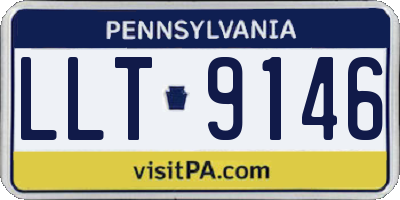 PA license plate LLT9146