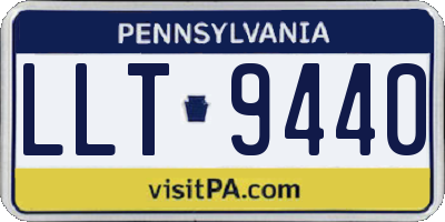 PA license plate LLT9440