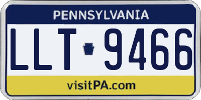 PA license plate LLT9466