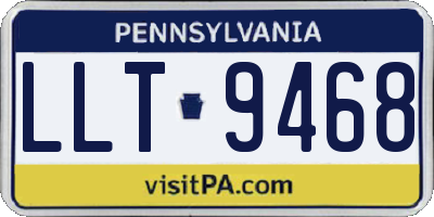 PA license plate LLT9468