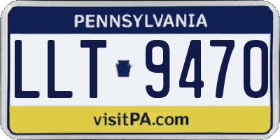 PA license plate LLT9470