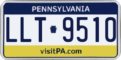 PA license plate LLT9510