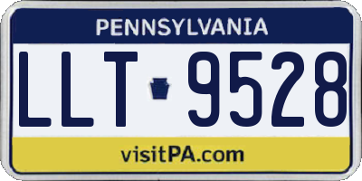 PA license plate LLT9528