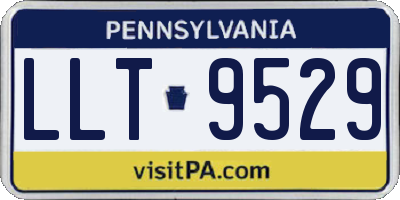 PA license plate LLT9529
