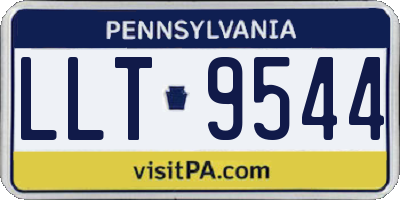 PA license plate LLT9544