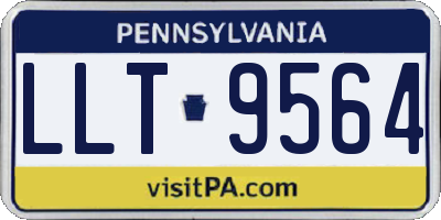 PA license plate LLT9564