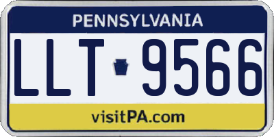 PA license plate LLT9566