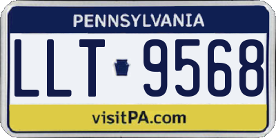 PA license plate LLT9568