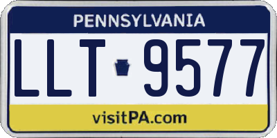 PA license plate LLT9577