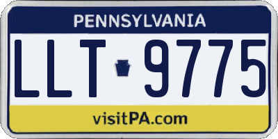 PA license plate LLT9775