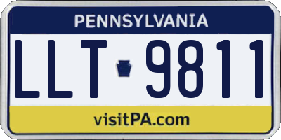 PA license plate LLT9811