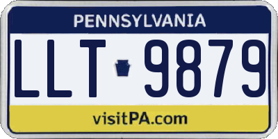 PA license plate LLT9879