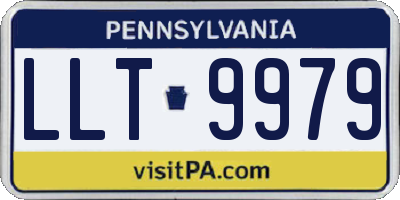 PA license plate LLT9979