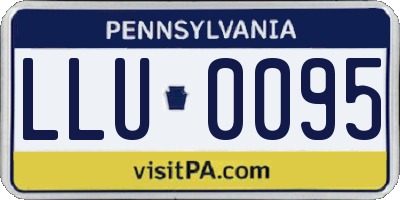 PA license plate LLU0095