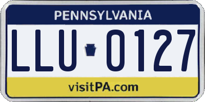 PA license plate LLU0127