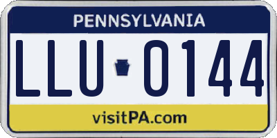 PA license plate LLU0144