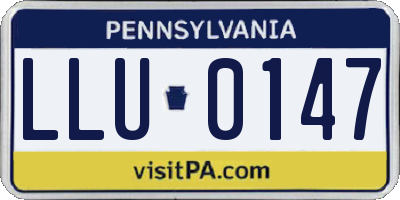 PA license plate LLU0147