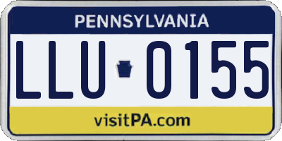 PA license plate LLU0155