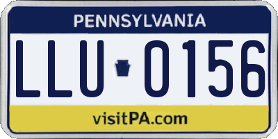 PA license plate LLU0156