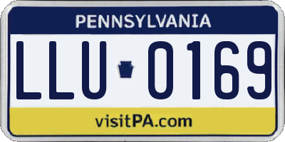 PA license plate LLU0169