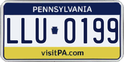 PA license plate LLU0199