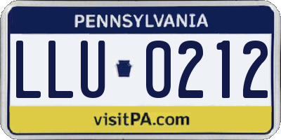 PA license plate LLU0212