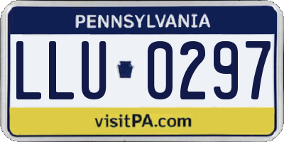 PA license plate LLU0297