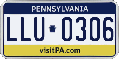 PA license plate LLU0306