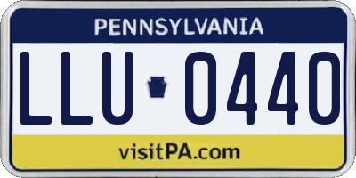 PA license plate LLU0440