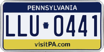 PA license plate LLU0441