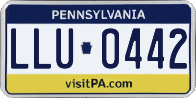 PA license plate LLU0442