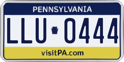 PA license plate LLU0444