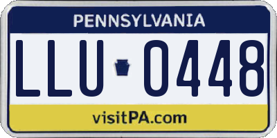 PA license plate LLU0448
